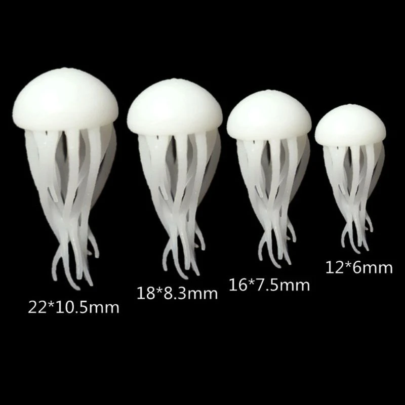 Mini resina de modelado de medusas, rellenos tema oceánico, materiales de relleno DIY|Piezas de cierre y matarial de joyería| - AliExpress