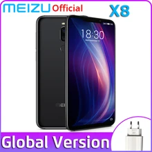 Meizu X8, 4 Гб ОЗУ, 64 ГБ, 6 ГБ, 128 Гб ПЗУ, глобальная версия, мобильный телефон, четыре ядра, полный экран, смартфон, двойная камера заднего вида