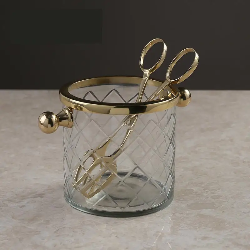 Metal Ice Bucket Wine Cooler Clip Freezer Copper Barrel Essential Tools