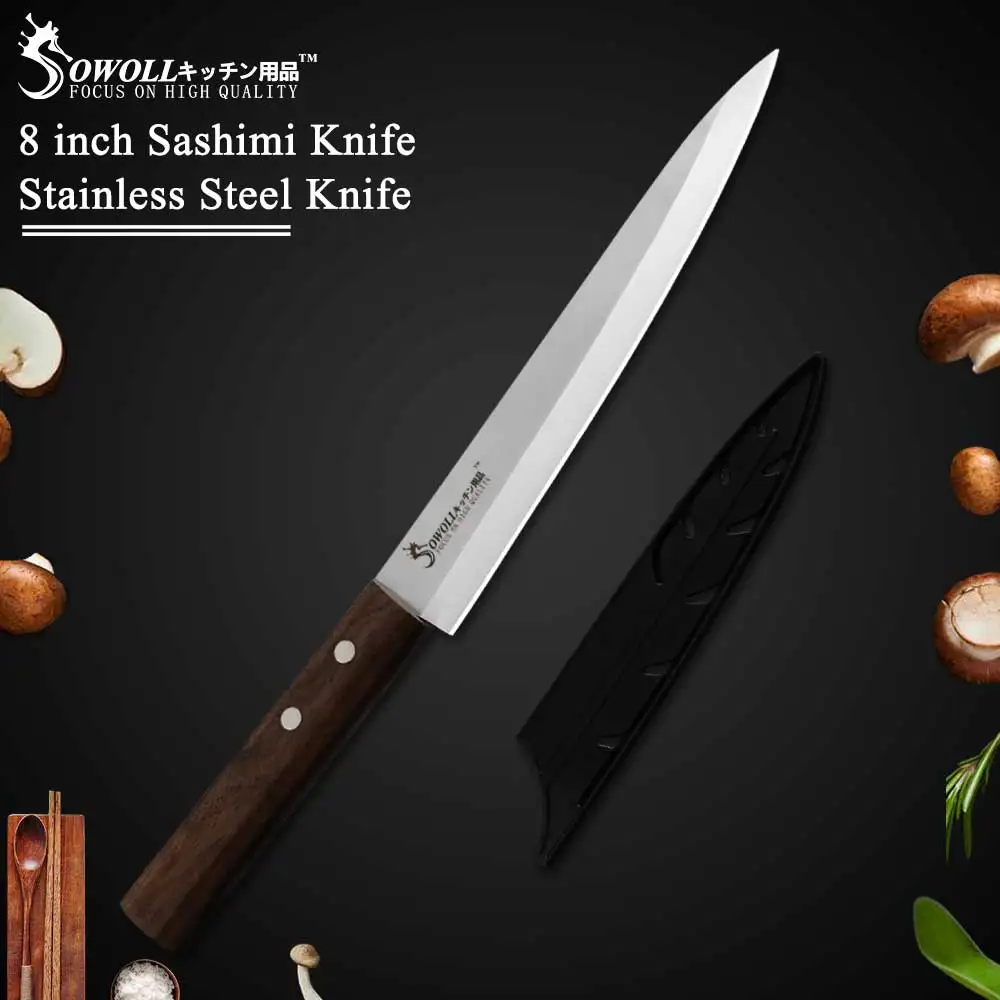 Sowoll Japanese Sashimi Knife Yanagiba Filleting Knives Sushi Germany