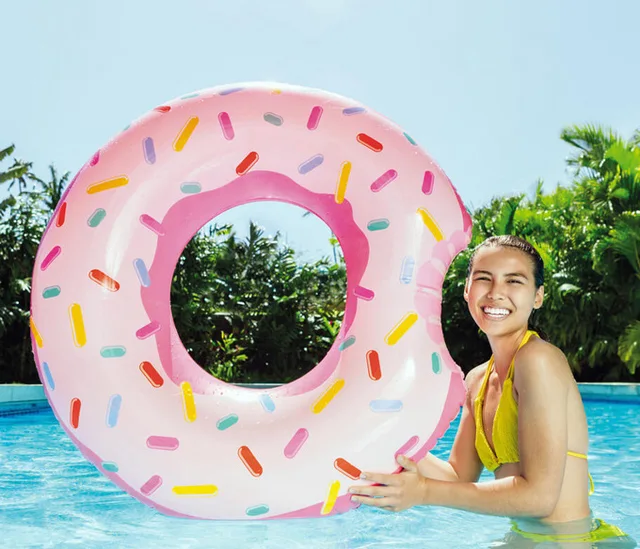 Doki Toy 2021 New Circle 94 Inflatable Centimeters Doughnut Style Cute Swimming Rings Are Durable And Must Be Worn In Summer 2