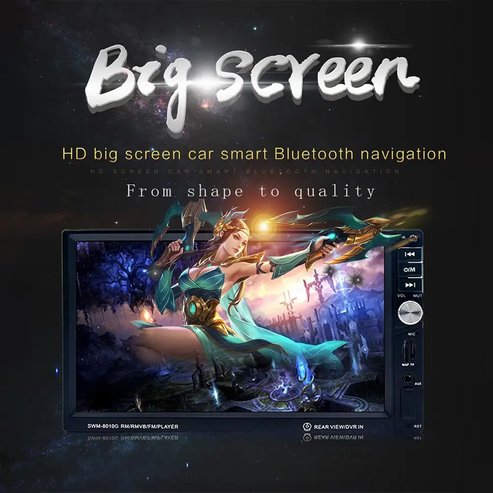 Dragonpad 2din Bluetooth автомобильное радио стерео 7 сенсорный в тире Авто Аудио Видео MP5 плеер FM радио авто радио камера заднего вида