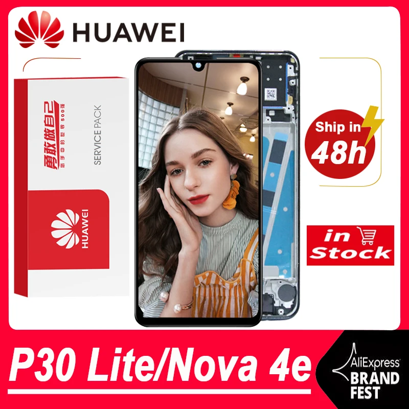 Дисплей для Huawei P30 Lite / Nova 4e ЖК-дисплей с сенсорным экраном и дигитайзером в сборе