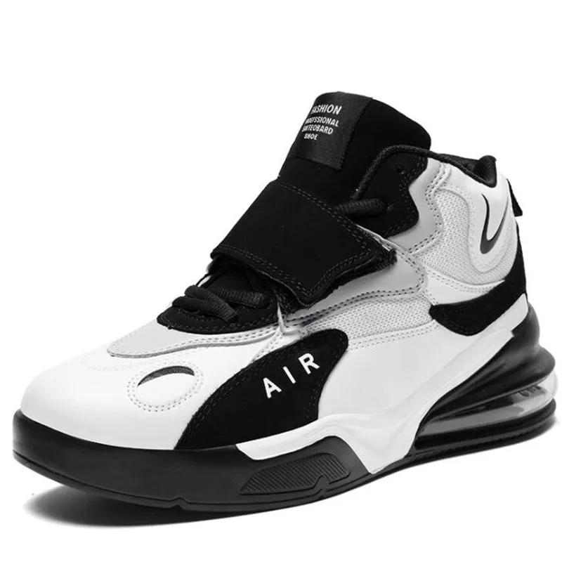 Зимние теплые ботинки; пара кроссовок; мужские баскетбольные кроссовки с высоким берцем; амортизирующие кроссовки для баскетбола; спортивная обувь для улицы; Jordan; спортивная обувь - Цвет: White black