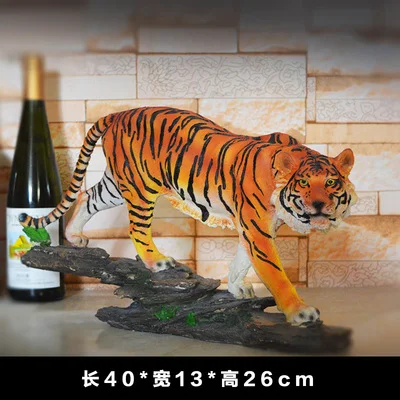 

Hand engraving Artwork Zodiac tiger ornaments resin lucky Feng Shui jewelry crafts decorative furnishings Home Furnishing living