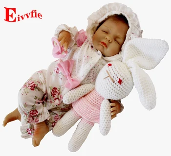 

PP cotton body doll 55cm silicone reborn doll 22 inch realistic newborn babies Lifelike dolls BeBe Reborn babies