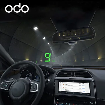 

Сar Head-up display (HUD) Windshield Speed Projector Security Alarm Universal Auto With Cigarette lighter plug