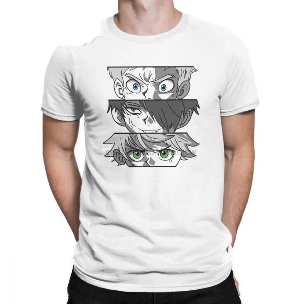 

Novelty The Promised Neverland T-Shirt for Men Crew Neck 100% Cotton T Shirts Yakusoku no Neverland Tee Adult Clothes