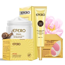 

7Pcs/set Snail Cream Anti Aging Wrinkle Face Serum Collagen Eye Cream Eye Mask Remove Dark Circles Firming Eye Cream Skin Care