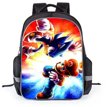 

girl Flying Super Mario Print Teenager Boys Girls School Bags Children Cartoon Cute Student Bookbag Mochilas for Kids