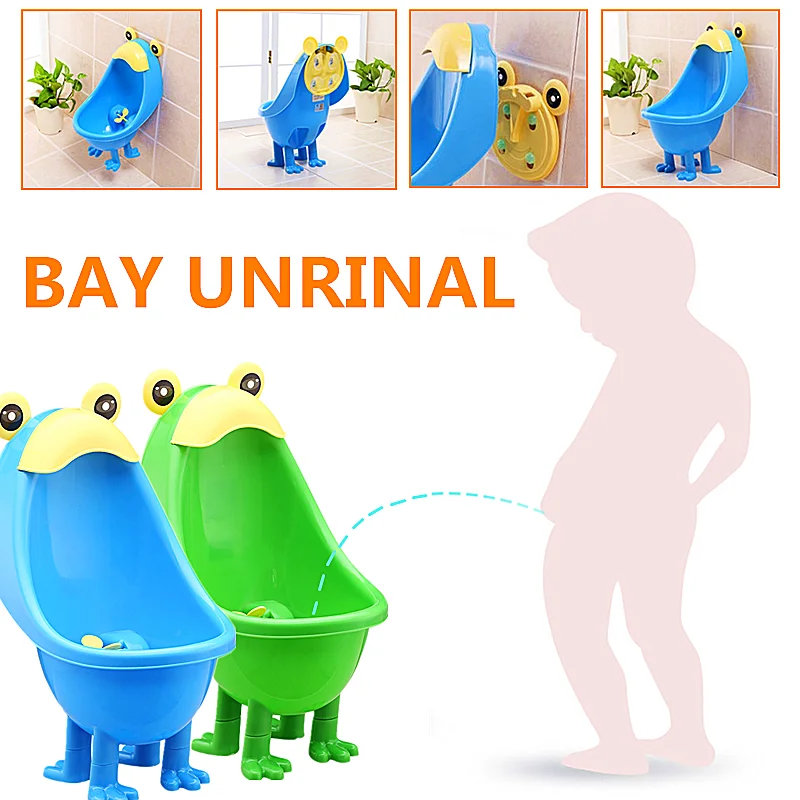 Urinario de rana para bebé, orinal Vertical de pie para niño, orinal de entrenamiento para chico, montado en la pared o en el suelo