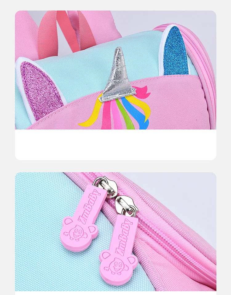 Unicorn Cute Colorful Rainbow Backpack For Girls