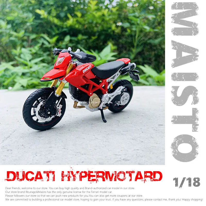 Maisto 1:18 16 styles Ducati Hypermotard original authorized simulation alloy motorcycle model toy car gift collection Maisto 1:18 16 styles Ducati Hypermotard original authorized simulation alloy motorcycle model toy car gift collection