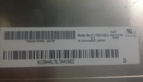

Industrial display LCD screen Original 15-inch M150XN04V.6 M150XN04 V.6