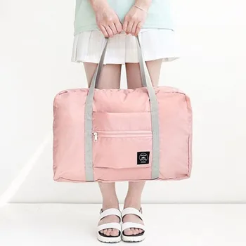 

Waterproof Nylon Travel Bags Women Men Large Capacity Folding Duffle Bag Organizer Packing Cubes Luggage Girl Weekend Bag