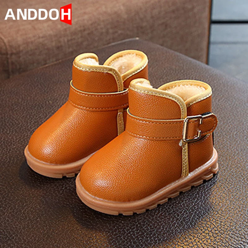 Size 1530 Kids Waterproof Winter Cotton Boots For Boys Children Girls