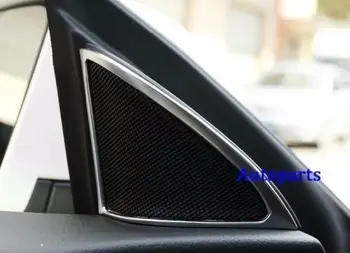 

Matt Chrome Front Door Stereo Speaker Cover Frame trim for Benz CLA-Class W117 2013+