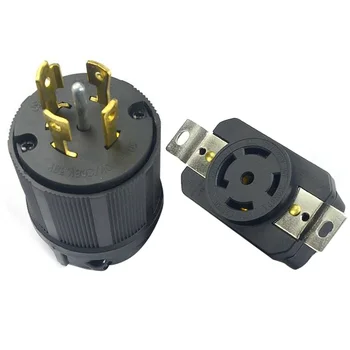 

120/208 V Connectors Generator Cords Tools Set For NEMA L21-30P L21-30R 30A 120