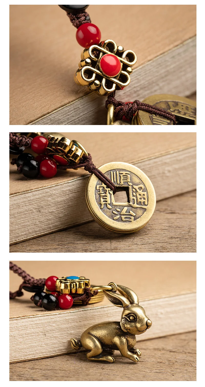 rabbit rope keychain brass (7)