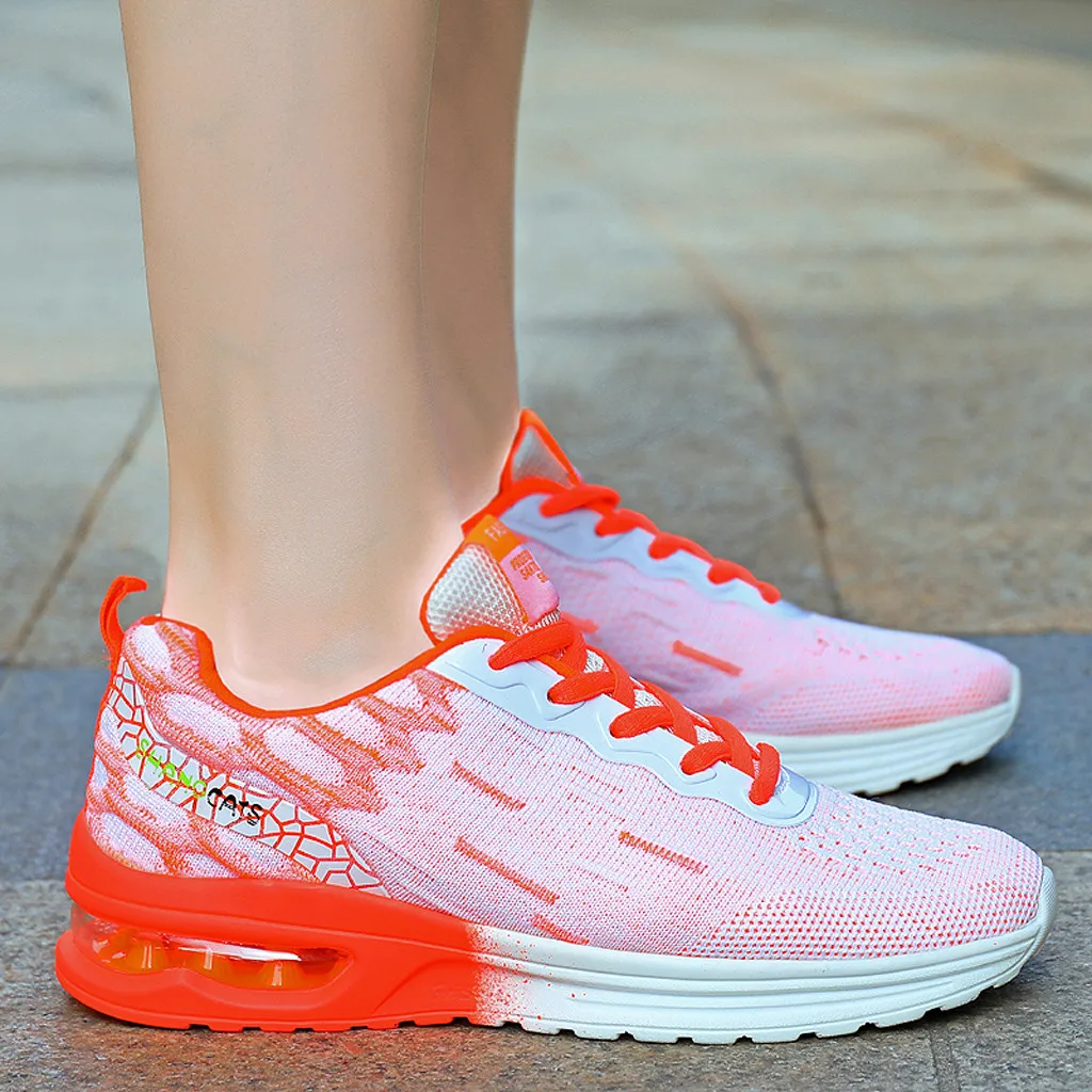KANCOLLE Women's Leisure Outdoors Lightweight Low-Top Non-Slip Elastic Shoes Comfortable Women Breathable Running Sneakers 115#4