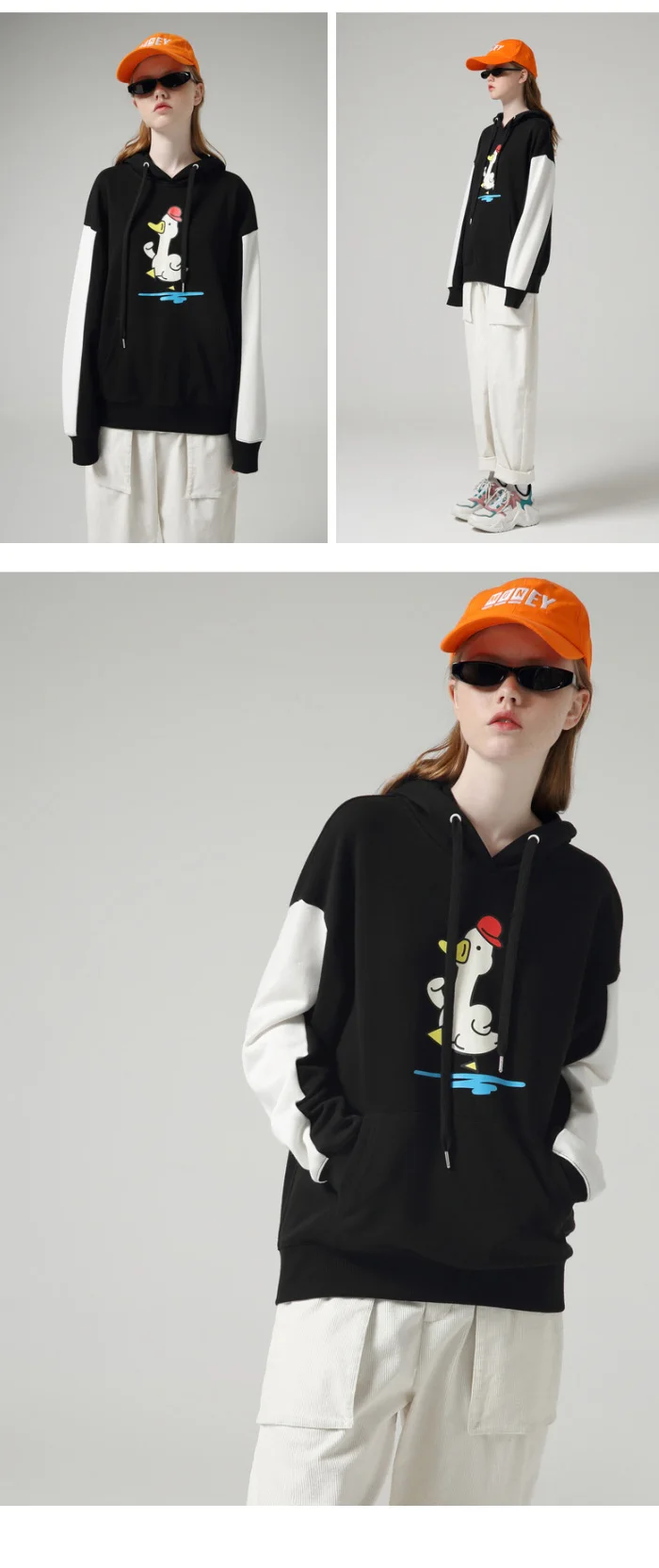 Toyouth мультфильм печатных Смешные толстовки для женщин с длинным рукавом осенние толстовки с капюшоном популярные цветные спортивные костюмы