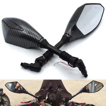

Motorcycle Rearview Mirrors LED Turn Signal Integrated Mirrors For Ducati 749 999 1098 1198 S R 749/S/R 999/S/R 1198S/R