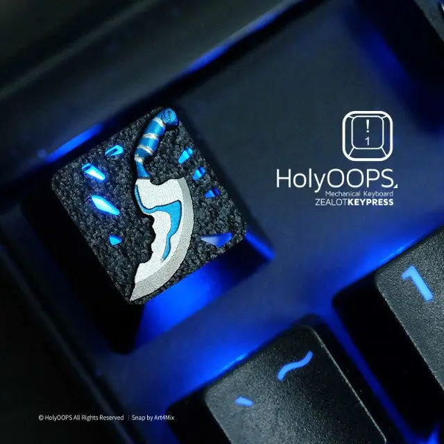 DOTA keycap R4 holioops Алюминиевый металлический keycap cherry mx keycap для механической клавиатуры