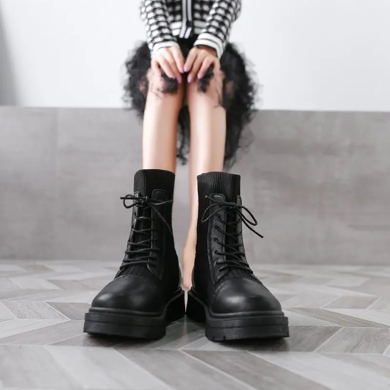 2020 NEW Boots Female women shoes Short plush Ankle boots Autumn winter Leather Thick With Short Boots Motorcycle Martin shoes 2020 NEW Boots Female women shoes Short plush Ankle boots Autumn winter Leather Thick With Short Boots Motorcycle Martin shoes