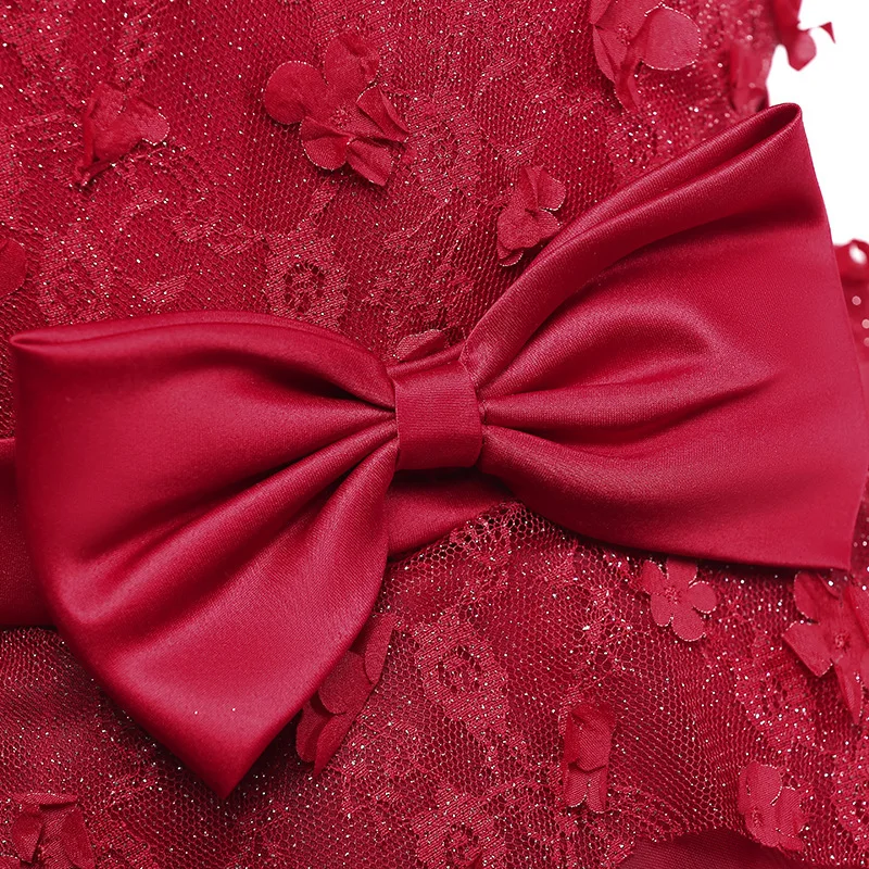 Europe And America Hot Selling AliExpress Dresses of Bride Fellow Kids Princess Dress Girls Flower Stickers Long Skirt Girl Dres