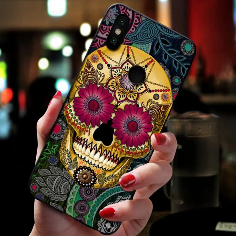 sugar Mexican Skull Girl tattooed Art