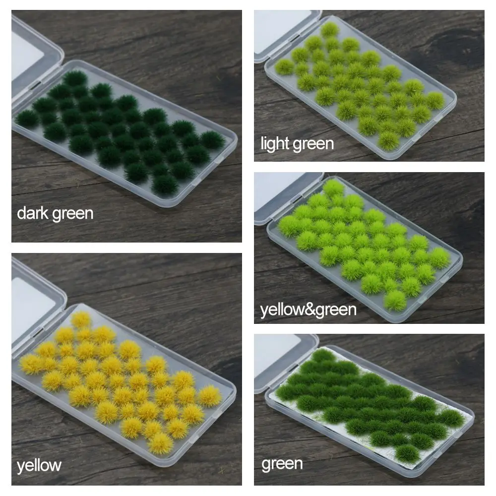 39/50PCS/Set Realistic Flower Grass Tufts Simulation Model Sand Scene DIY Material Miniature Grass Bushes Plant Cluster Scenery - Image 6