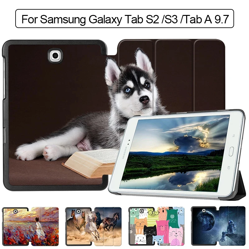 Custodia Mtt Per Samsung Galaxy Tab S2 8 Pollici 9.7 Custodia In Pelle Pu Flip Cover Per Samsung Galaxy Tab S3 Tab A 9.7 Custodia Per Tablet Funda