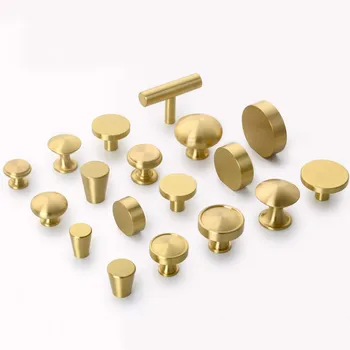 

Brass Furniture Handles Copper Cabinet Knobs Wardrobe Dresser Drawer Knobs Kitchen Cupboard Chinese Style Door Handle Pulls