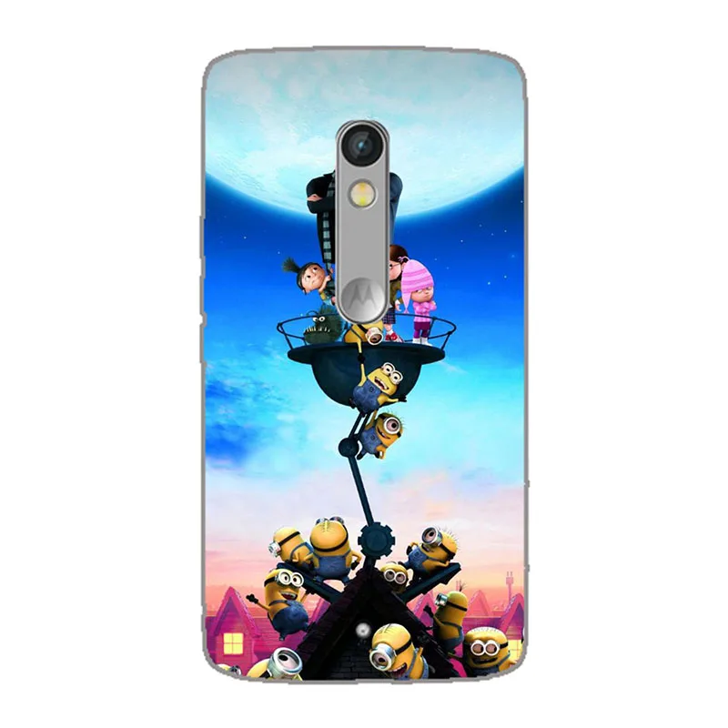 M05 Чехол с узором для Motorola Moto X Play XT1562 XT1563 задняя крышка цветок кошка собака печать бабочка животное мягкий силиконовый чехол для телефона - Цвет: M05