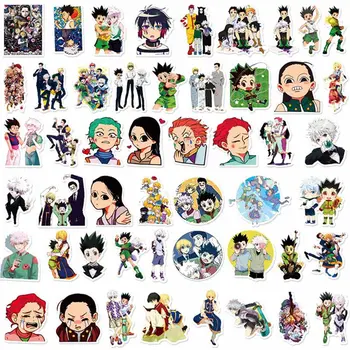 

50Pcs/lot HUNTER X HUNTER Anime Stickers Waterproof PVC Decal for Car Laptop Suitcase Skateboard Motorcycle for KIDS