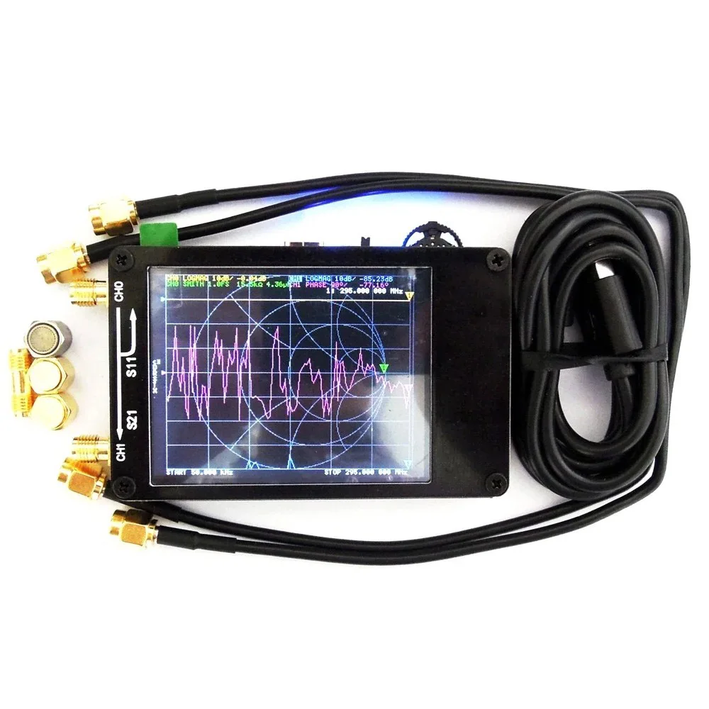 

NanoVNA 50KHz-900MHz Vector Network Analyzer Digital Touching Screen Shortwave MF HF VHF UHF Antenna Analyzer Standing Wave