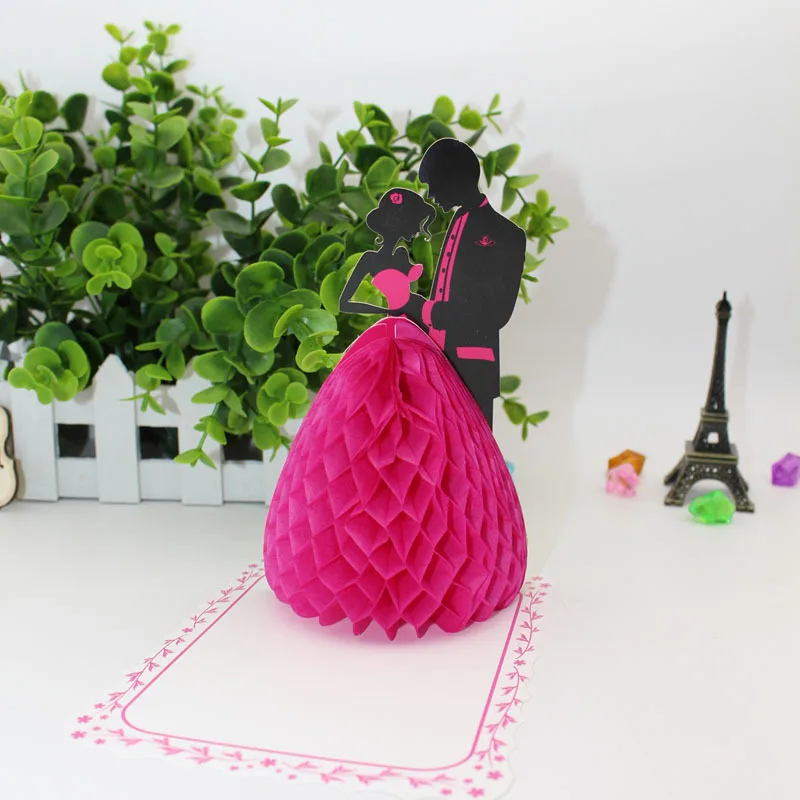 3D Snow White Cinderella Princess Greeting Card Children Birthday Wedding Party Blessing Card Invitations Valentine's Day Decors