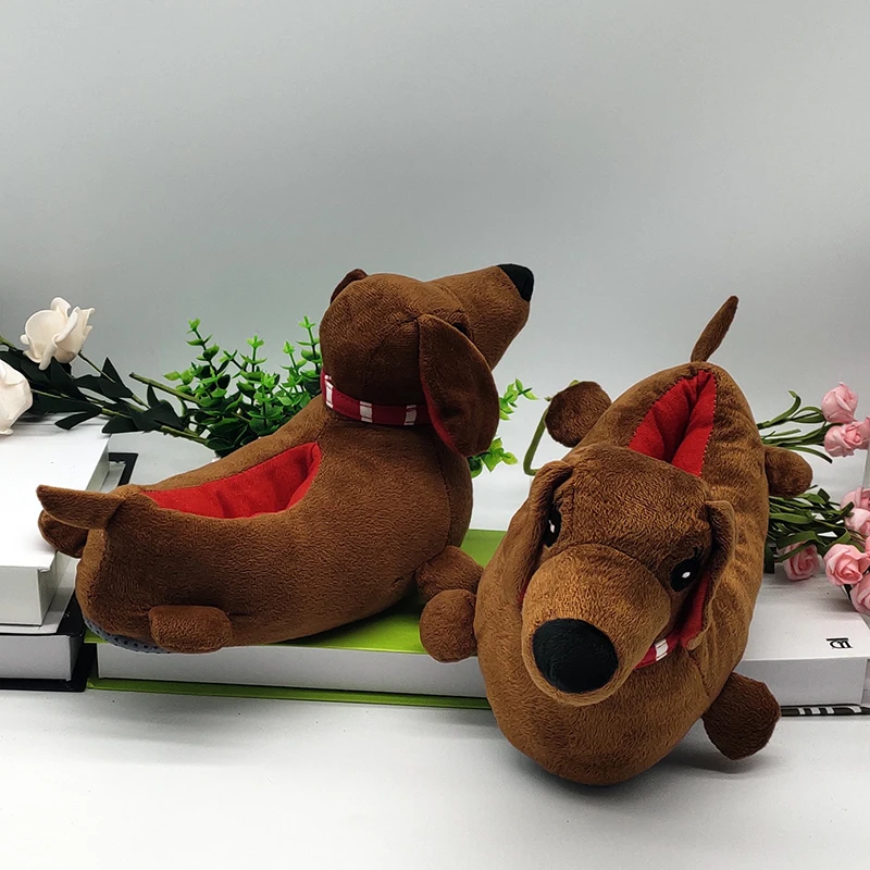 Fluffy Special Cute Slippers Funny Shoes Men Women Winter Slippers Home House Children Indoor Dog