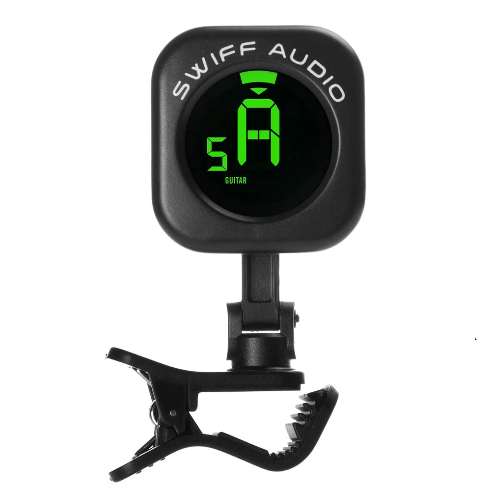 SWIFF A12 гитарный тюнер клип на происходит автоматическое отключение Высокая