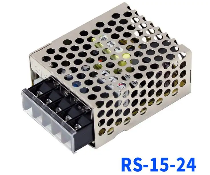 [Семь Неоновые] бренд MEAN WELL представляет RS-15 3,3 V 5V 12V 15V 24V 48V 15 Вт Оригинальная Высокое Мощность высокая эффективность один Выход переключение Питание