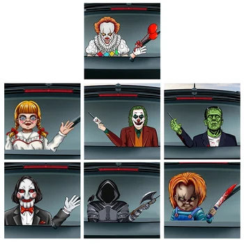 

Halloween Horror Car Rear Window Wiper Sticker Waving Wiper Decals for Car Rear Windshield Wiper Stickers