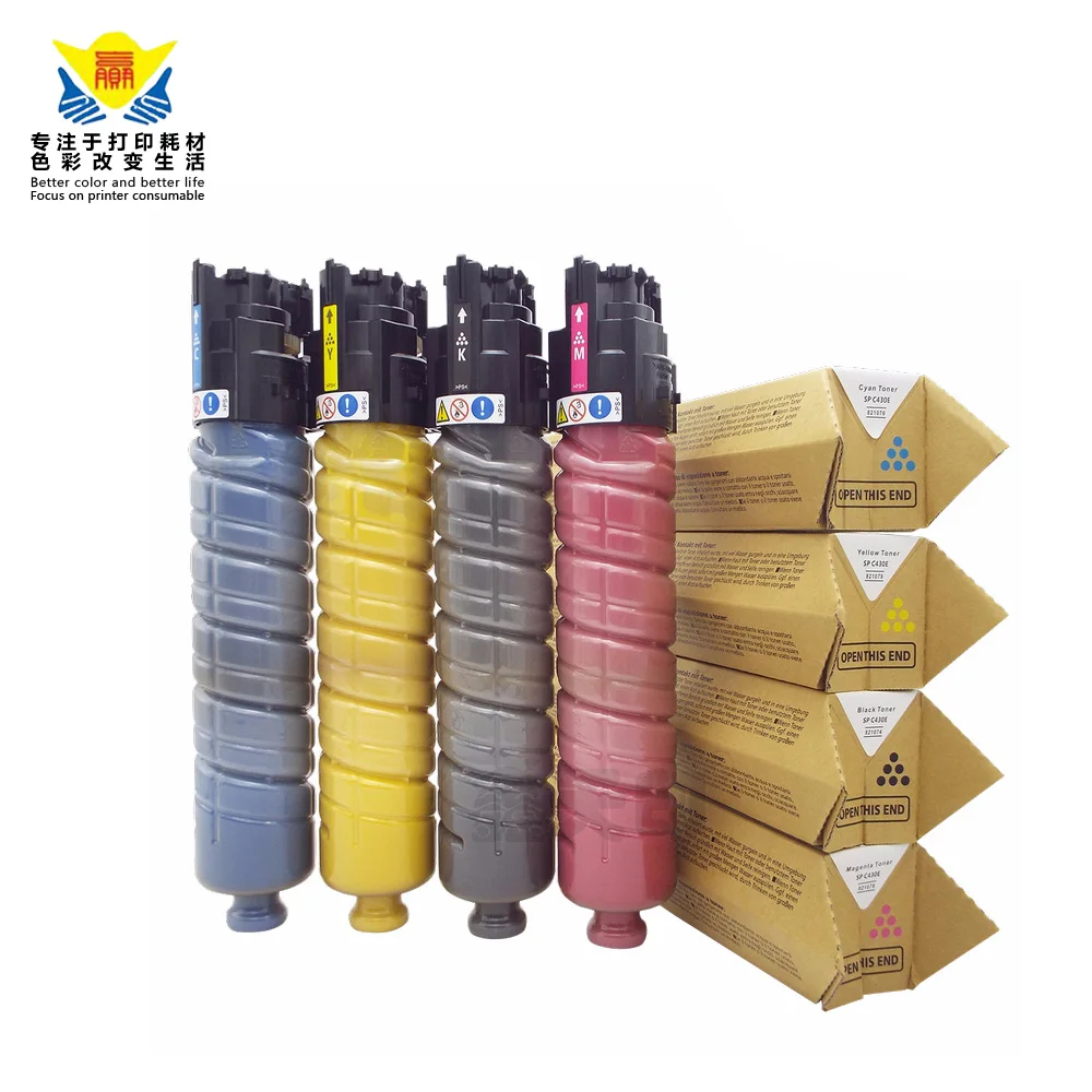 

JIANYINGCHEN совместимый цветной тонер-картридж для Ricohs SPC430 SPC431 (4 шт./лот)