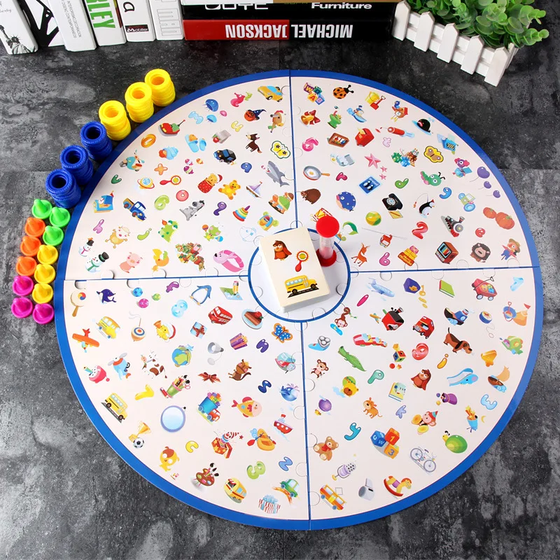 Puzzle Detectives Game Looking Chart Board Brain Training Educational Game Strategy High Quality Plastic Card Party for Kid Y017