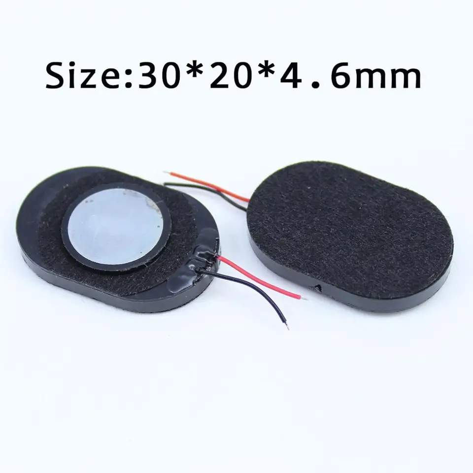 Jcd-楕円形のスピーカー,2つのケーブルライン,1w,8オーム,24x15 20x14