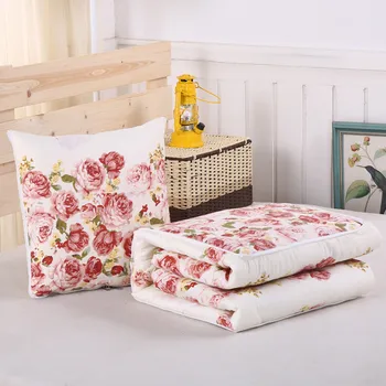 

Fuwatacchi 2 In 1 Cushion Blanket Warm Cartoon Picture Foldable Patchwork Quilt Blanket Printed Home Office Throw Pillow Cushion