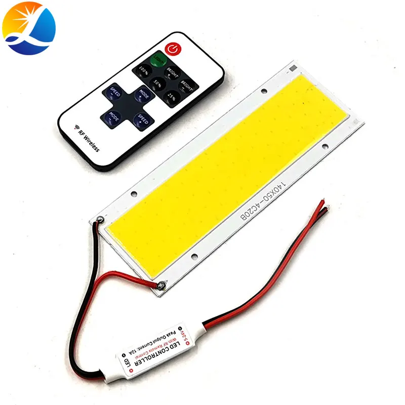 

12V 20W LED COB Lights 2000LM 140x50mm Panel Lamp with Remote Controller Warm Cold Day White Color for DIY LED Lighting