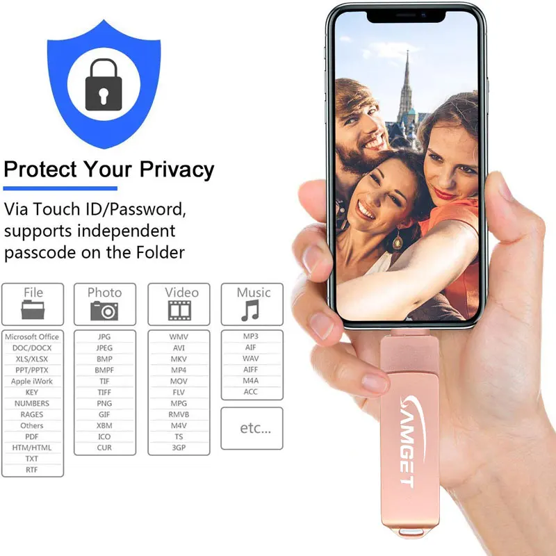 OTG USB флэш-накопитель 8GB16G32G64G128G256GB зарядное устройство для iPad iPhone 5S/6/6S plus/7/7 plus/8/X/XS/XR Android переносной флеш-накопитель USB флеш-накопитель 3 в 1