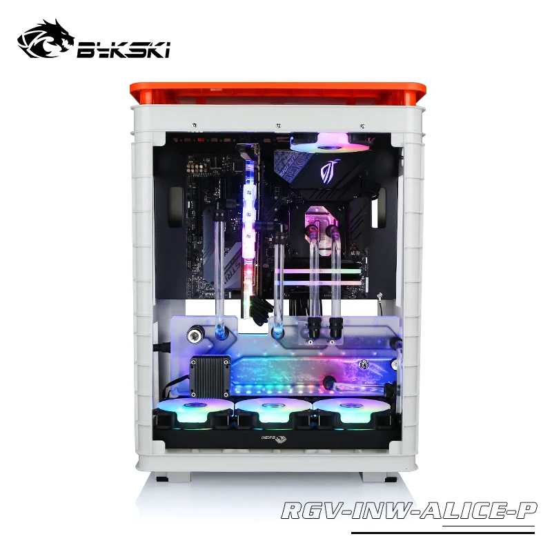 BYKSKI Acrylic Board Water Channel Kit Solution for IN WIN Alice case kit Computer Case CPU/GPU Block Support DDC Pump RGB | Компьютеры и