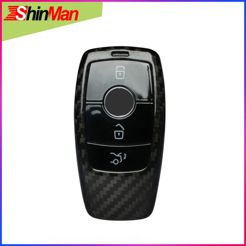 ShinMan чехол для автомобильного ключа из углеродного волокна Mercedes Benz E Class E200 E200L E300
