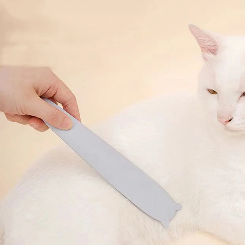 Серый Животное моделирование кошачий язык Массажная расческа Портативный Уход за волосами удобный чистящий инструмент@ LS - Цвет: Серый